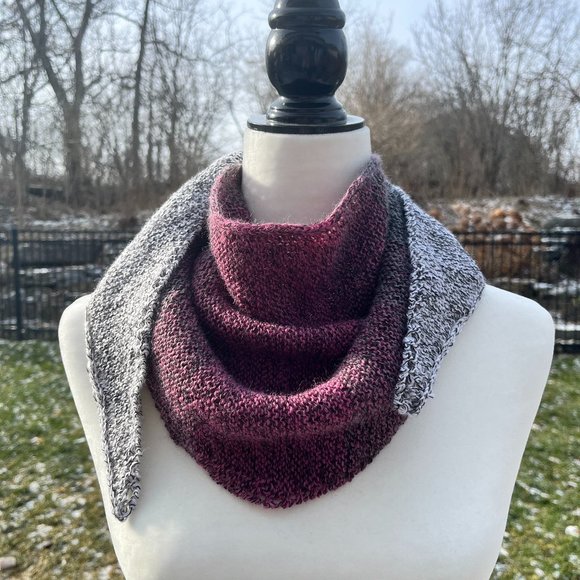 Knitted Kercheif Scarf - Picture 1 of 5